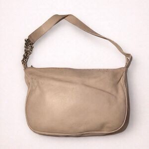 Furla Vintage Beige Leather Shoulder Bag – Classic Italian Hobo